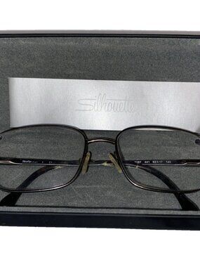 Silhouette Designer Glasses Frames w Case 2267 441 53-17 140 Silver Wire Rim